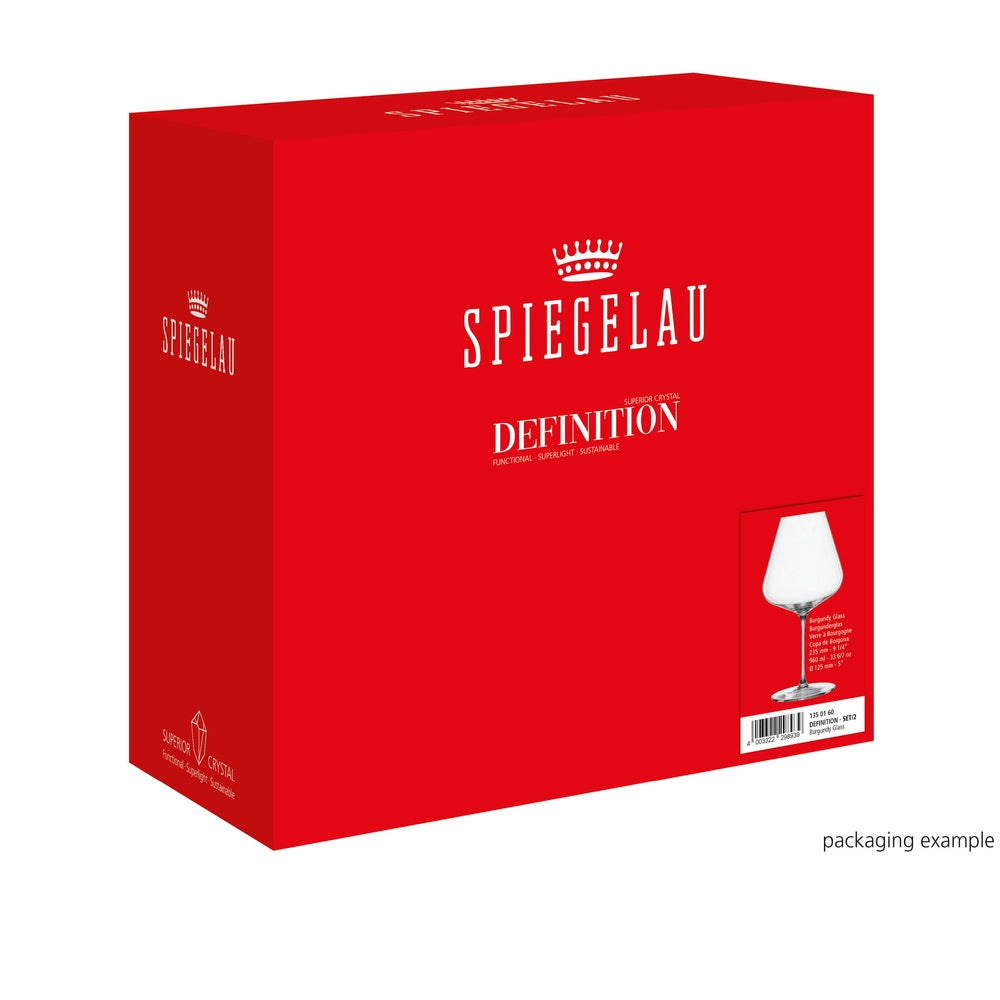 96 cl - Spiegelau Definition Calice Vino Rosso Burgundy In Vetro Cristallino - Set 2 Pz