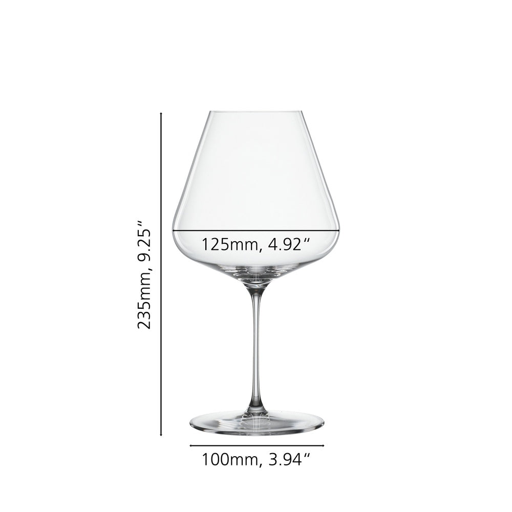96 cl - Spiegelau Definition Calice Vino Rosso Burgundy In Vetro Cristallino - Set 4 Pz