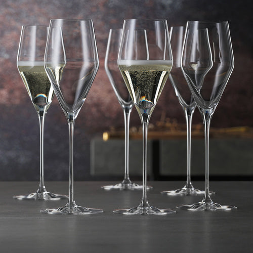 25 cl - Spiegelau Definition Calice Flute Champagne In Vetro Cristallino - Set 4 Pz