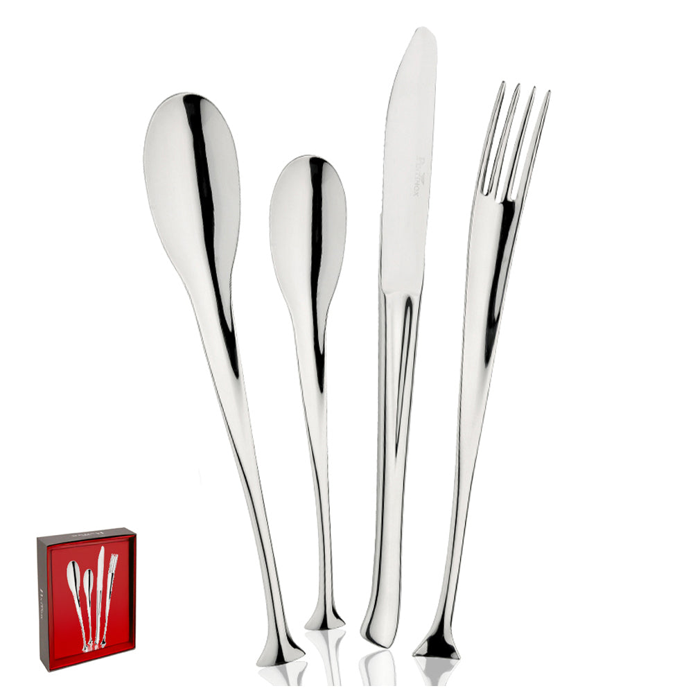 Dolphin Service De Couverts En Acier Inox - Ensemble 24 Pcs