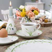 14.8 cm - Villeroy & Boch Colorful Spring Piattino Tazzina Tè In Porcellana Premium - Set 6 Pz