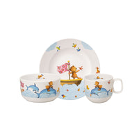 Villeroy & Boch Kiddy Bears Set Stoviglie Bambini In Porcellana - Set 3 Pz