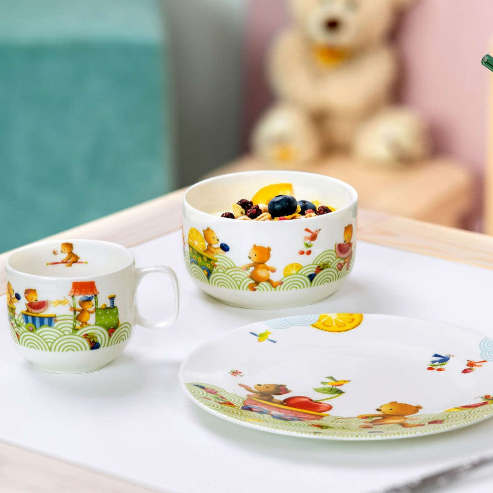 Villeroy & Boch Kiddy Bears Set Stoviglie Bambini In Porcellana - Set 3 Pz
