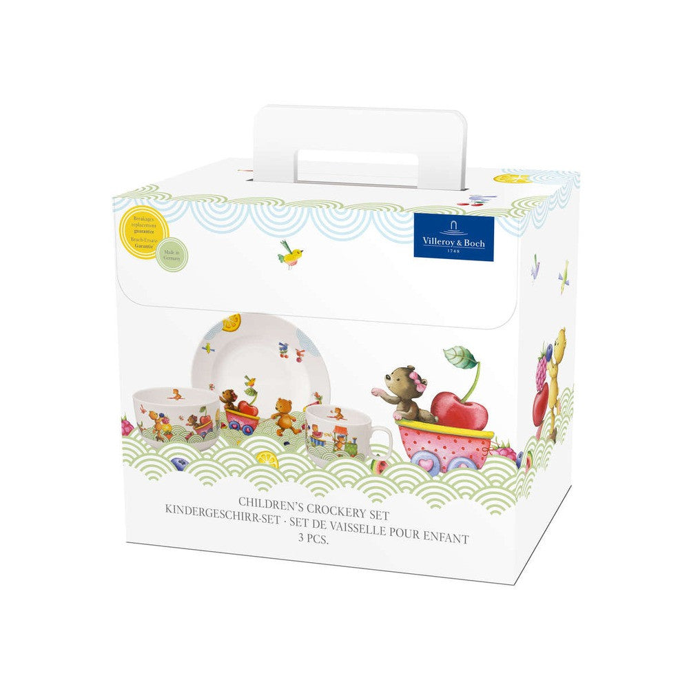 Villeroy & Boch Kiddy Bears Set Stoviglie Bambini In Porcellana - Set 3 Pz