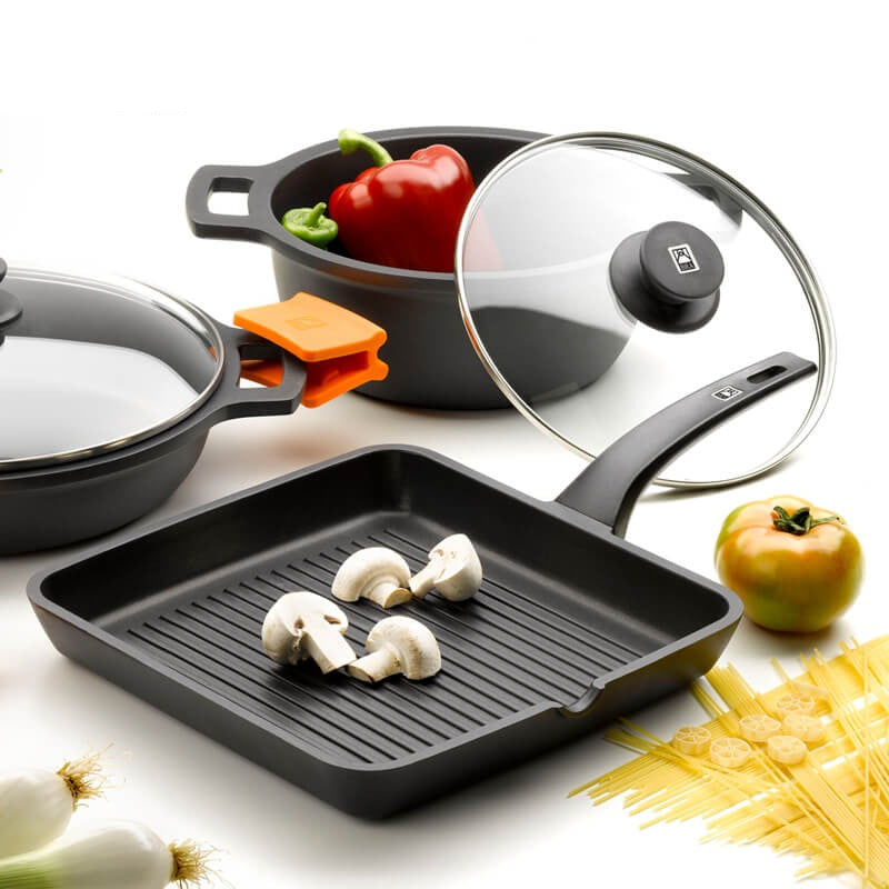 Efficient Cast Aluminum Grill Pan