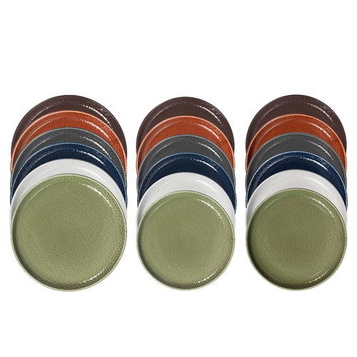 H&H Havana Nordic Servizio Piatti In Stoneware Set 18 Pz
