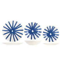 H&H Coupe Rodi Servizio Piatti In Stoneware - Set 18 Pz