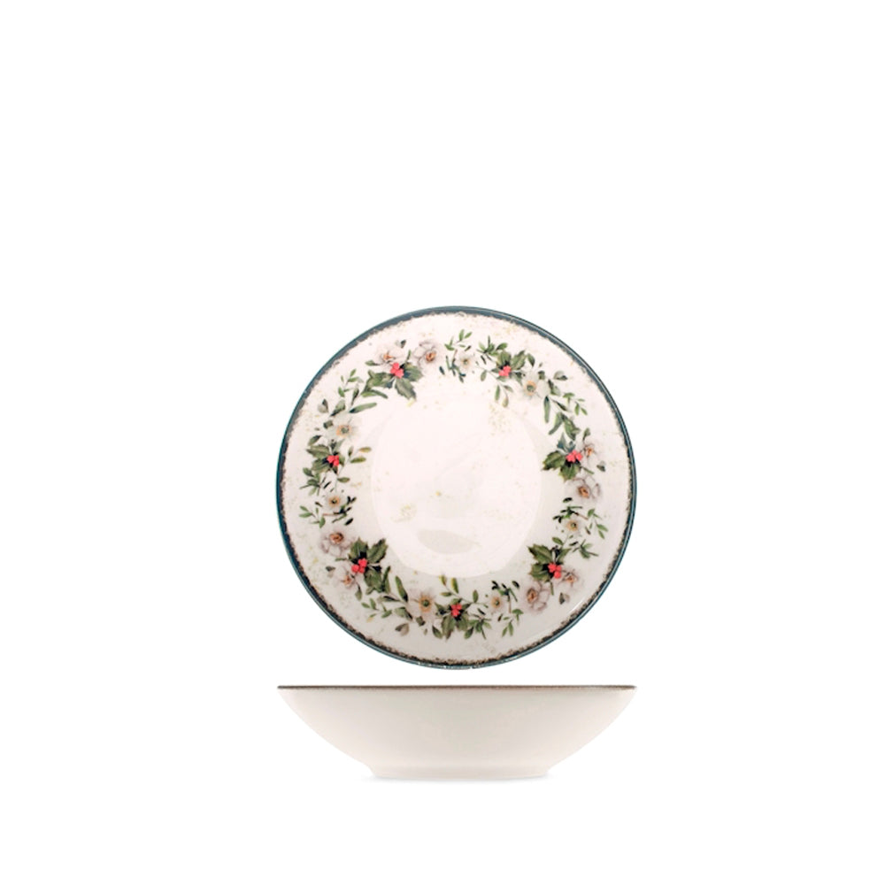 H&H Coup Nordic Garland Servizio Piatti In Stoneware Set 18 Pz