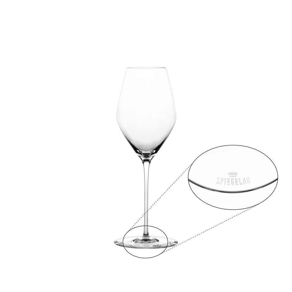 34.7 cl - Spiegelau Hi-Lite Calice Flute Champagne In Vetro Cristallino - Set 2 Pz