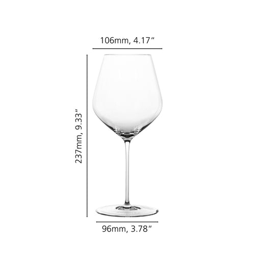 73.4 cl - Spiegelau Hi-Lite Calice Vino Burgundy In Vetro - Set 4 Pz