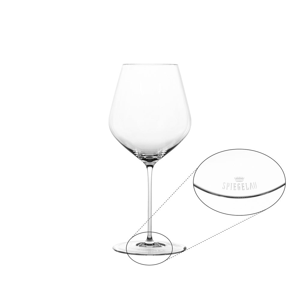 73.4 cl - Spiegelau Hi-Lite Calice Vino Burgundy In Vetro - Set 4 Pz