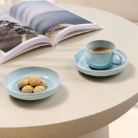 6 cl - Villeroy & Boch Perlemor Aqua Tazzina Caffè Espresso In Porcellana Premium - Set 6 Pz