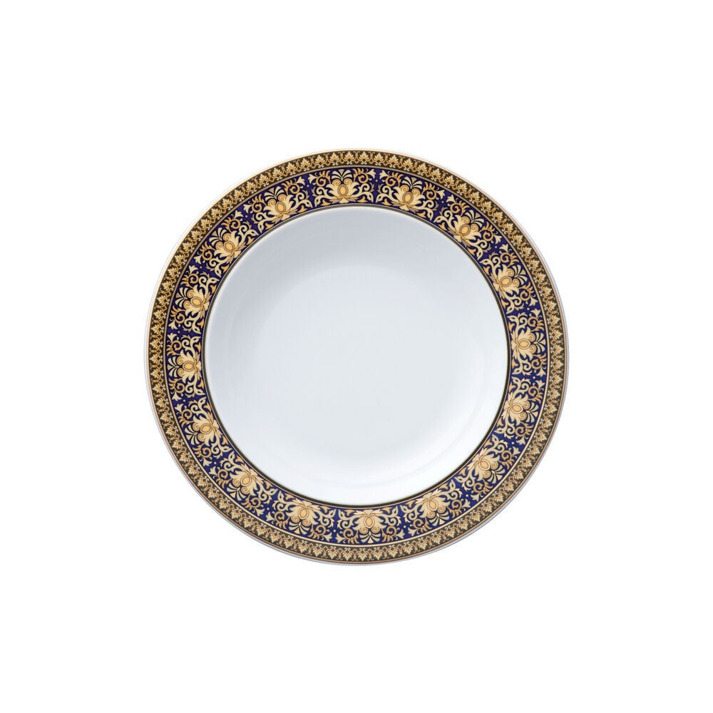 22.4 cm - Versace Medusa Piatto Fondo Zuppa In Porcellana