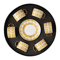 12.3 cm - Versace Medusa Rhapsody Set Tazze Tè In Porcellana - Set 6 Pz