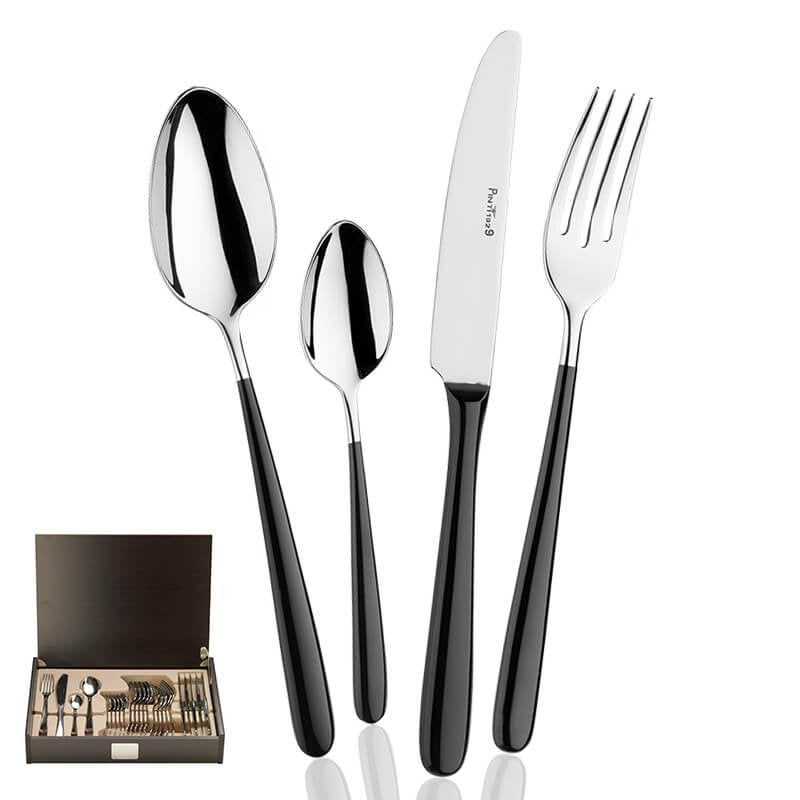 Bramante Service De Couverts En Acier Inox Forgé - Ensemble 24 Pcs