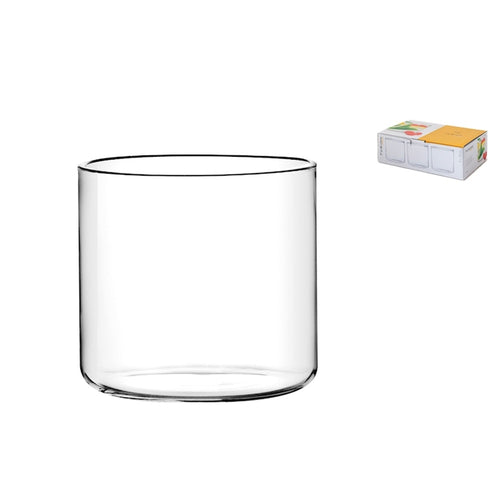 30 cl - H&H Fusion Bicchiere Vino In Vetro Borosilicato - Set 6 Pz