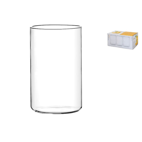 55 cl - H&H Fusion Bicchiere Bibita In Vetro Borosilicato - Set 6 Pz