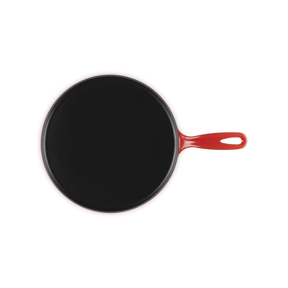 27 cm - Round Cast Iron Crepe Maker with Wooden Spatula