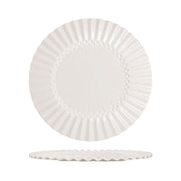 33.2 cm - Essentia Magnesium Stripes Piatto Presentazione In Porcellana Set 2 Pz