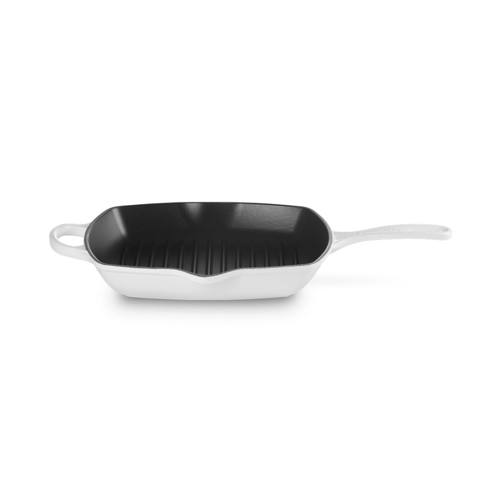 26 cm - Le Creuset Evolution Skillet Bistecchiera Quadrata In Ghisa Vetrificata