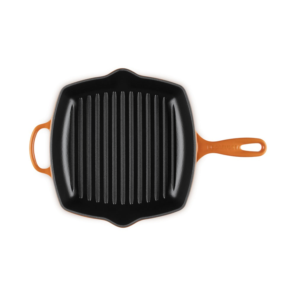 26 cm - Le Creuset Evolution Skillet Bistecchiera Quadrata In Ghisa Vetrificata