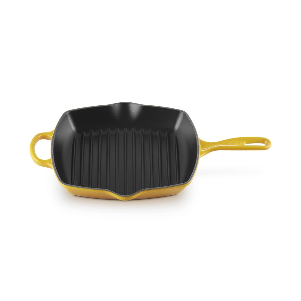 26 cm - Le Creuset Evolution Skillet Bistecchiera Quadrata In Ghisa Vetrificata