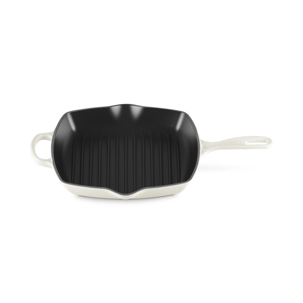 26 cm - Le Creuset Evolution Skillet Bistecchiera Quadrata In Ghisa Vetrificata