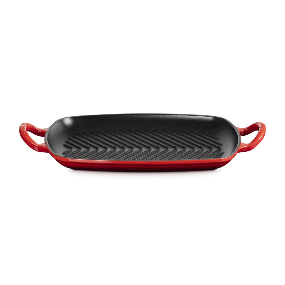 30x27 cm - Le Creuset Evolution Grill Bistecchiera Rettangolare Profondo In Ghisa Vetrificata