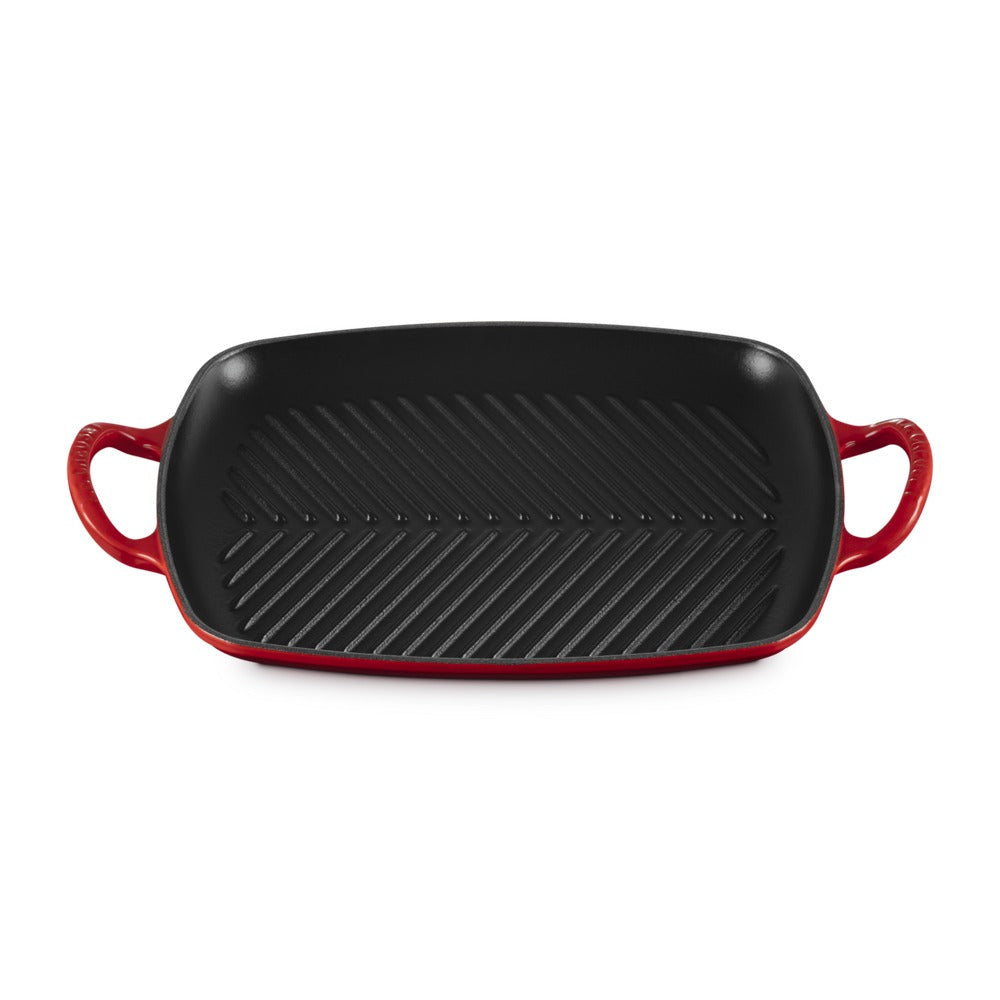 30x27 cm - Le Creuset Evolution Grill Bistecchiera Rettangolare Profondo In Ghisa Vetrificata