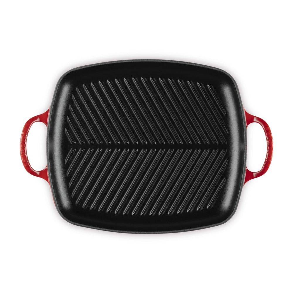 30x27 cm - Le Creuset Evolution Grill Bistecchiera Rettangolare Profondo In Ghisa Vetrificata