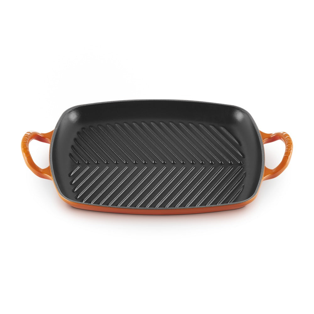 30x27 cm - Le Creuset Evolution Grill Bistecchiera Rettangolare Profondo In Ghisa Vetrificata