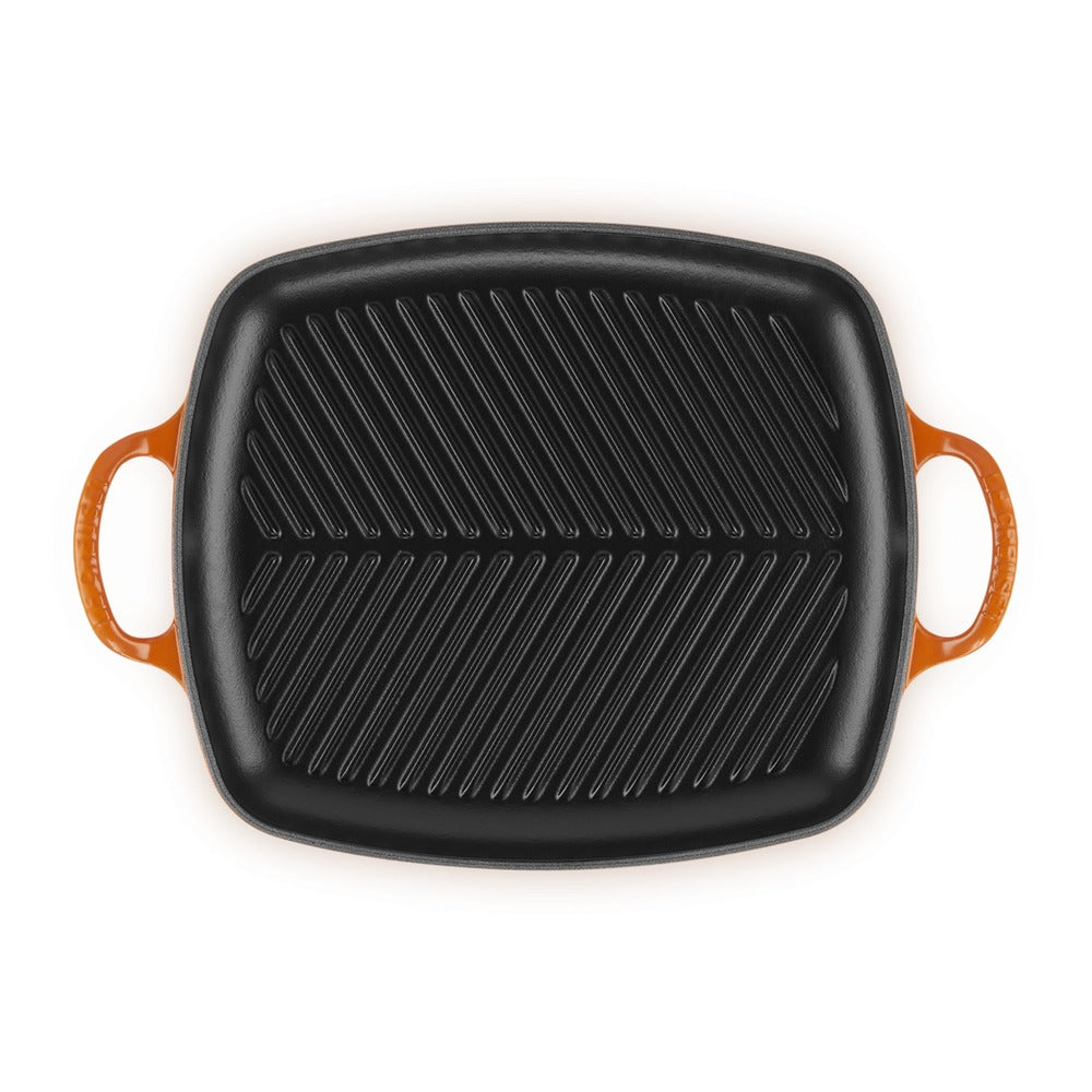 30x27 cm - Le Creuset Evolution Grill Bistecchiera Rettangolare Profondo In Ghisa Vetrificata
