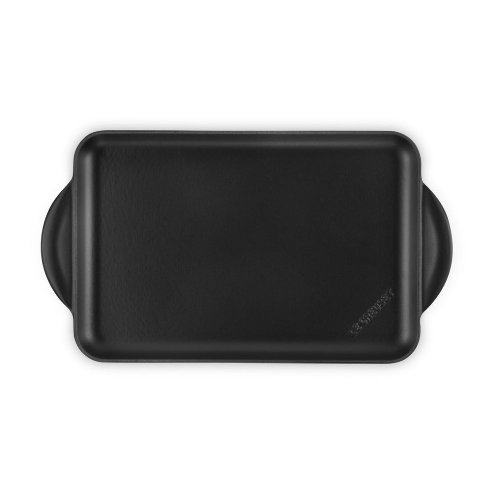 32x22 cm - Le Creuset Tradition Grill Bistecchiera Rettangolare Liscio In Ghisa Vetrificata