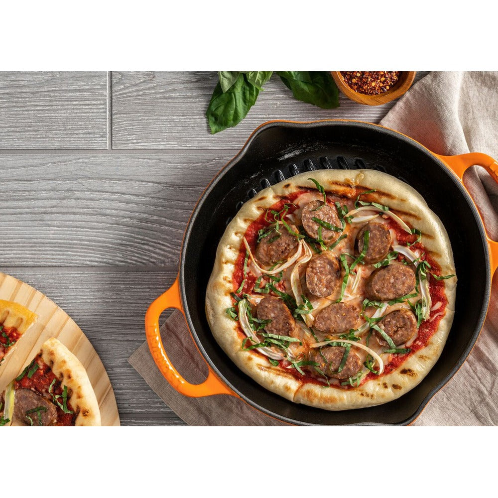 25 cm - Le Creuset Evolution Grill Bistecchiera Quadrato Profondo In Ghisa Vetrificata