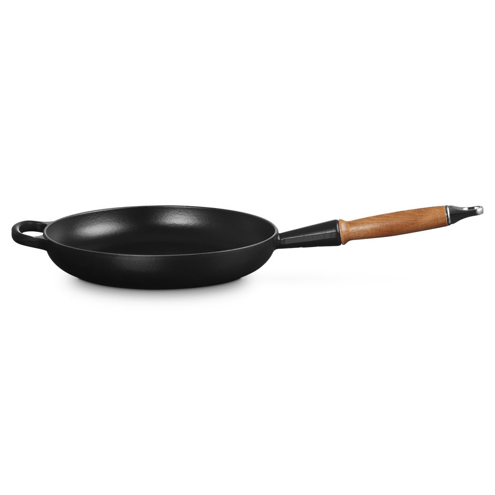 26 cm - Tradition Sartén De Hierro Fundido Esmaltada Con Mango De Madera