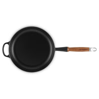 26 cm - Tradition Sartén De Hierro Fundido Esmaltada Con Mango De Madera