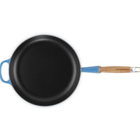 28 cm - Le Creuset Evolution Padella Bassa In Ghisa Vetrificata Con Manico In Legno