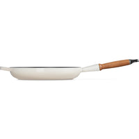 28 cm - Le Creuset Evolution Padella Bassa In Ghisa Vetrificata Con Manico In Legno