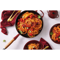 28 cm - Le Creuset Evolution Padella Bassa In Ghisa Vetrificata Con Manico In Legno