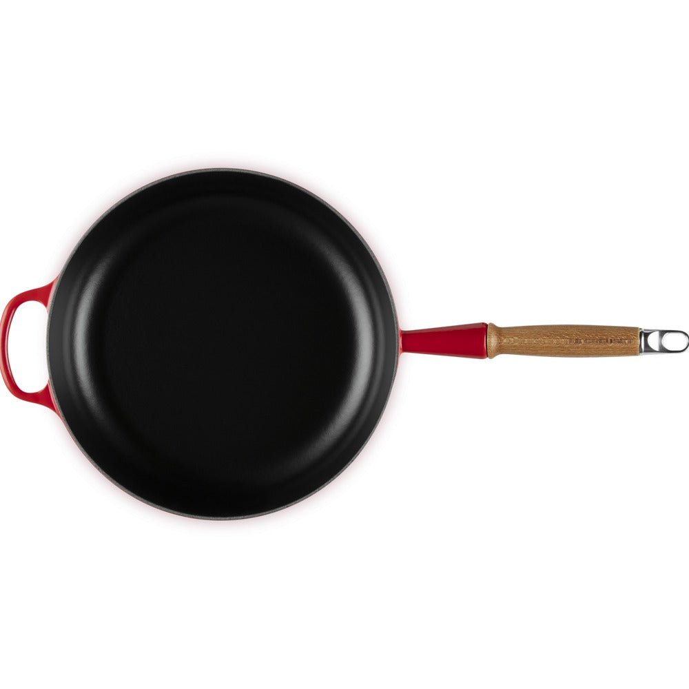 28 cm - Evolution Padella Alta In Ghisa Con Manico In Legno