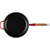 28 cm - Evolution Padella Alta In Ghisa Con Manico In Legno