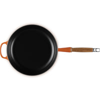 28 cm - Evolution Padella Alta In Ghisa Con Manico In Legno