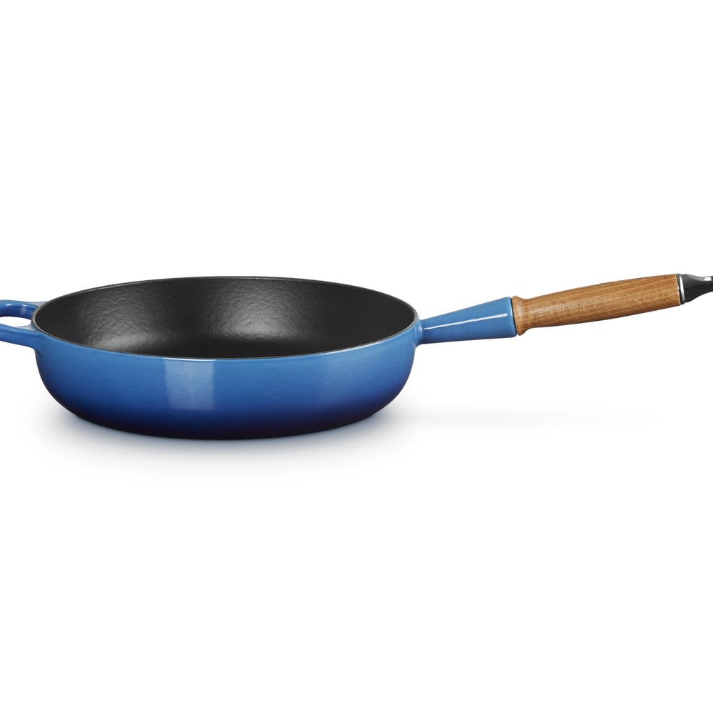 28 cm - Evolution Padella Alta In Ghisa Con Manico In Legno