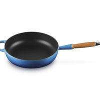 28 cm - Evolution Padella Alta In Ghisa Con Manico In Legno