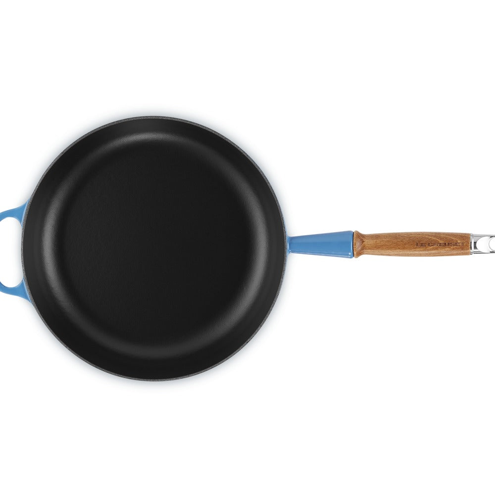 28 cm - Evolution Padella Alta In Ghisa Con Manico In Legno