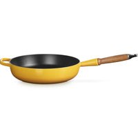 28 cm - Evolution Padella Alta In Ghisa Con Manico In Legno