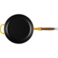 28 cm - Evolution Padella Alta In Ghisa Con Manico In Legno