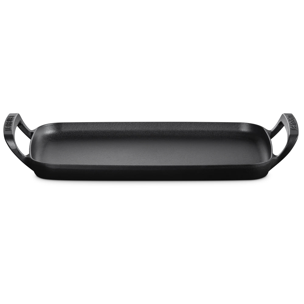 40x26 cm - Le Creuset BBQ Outdoor Piastra Rettangolare Liscia In Ghisa