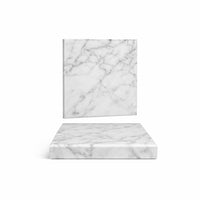13x13 cm - Essentia Marble Piatto Presentazione Quadrato In Marmo