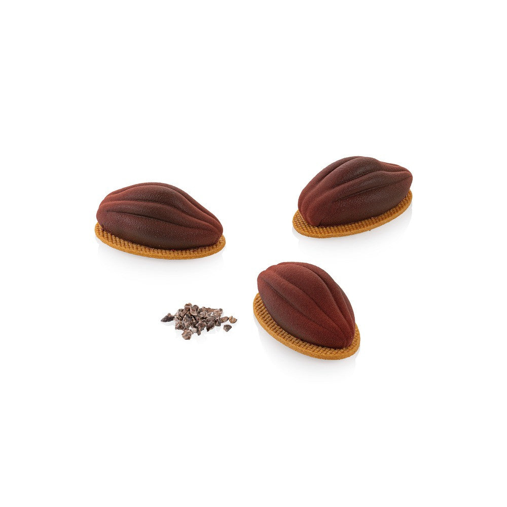 12 Forme - Silikomart Cacao 30 Stampo Dolci Frutta Realistica In Silicone Cutter Incluso